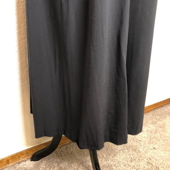 Ronen Chen black faux leather top shift midi dress size 4 or US 12 - Picture 11 of 14